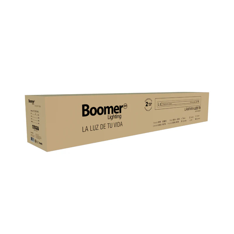 Lampara Opalino Led T8 Boomer