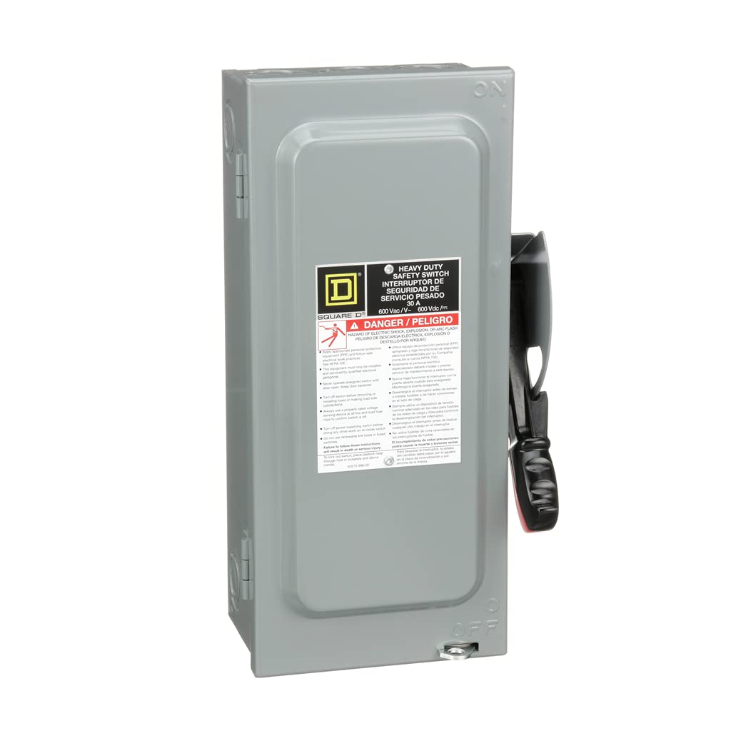 HU361RB Interruptor de seguridad 3 Polos 30A 600V