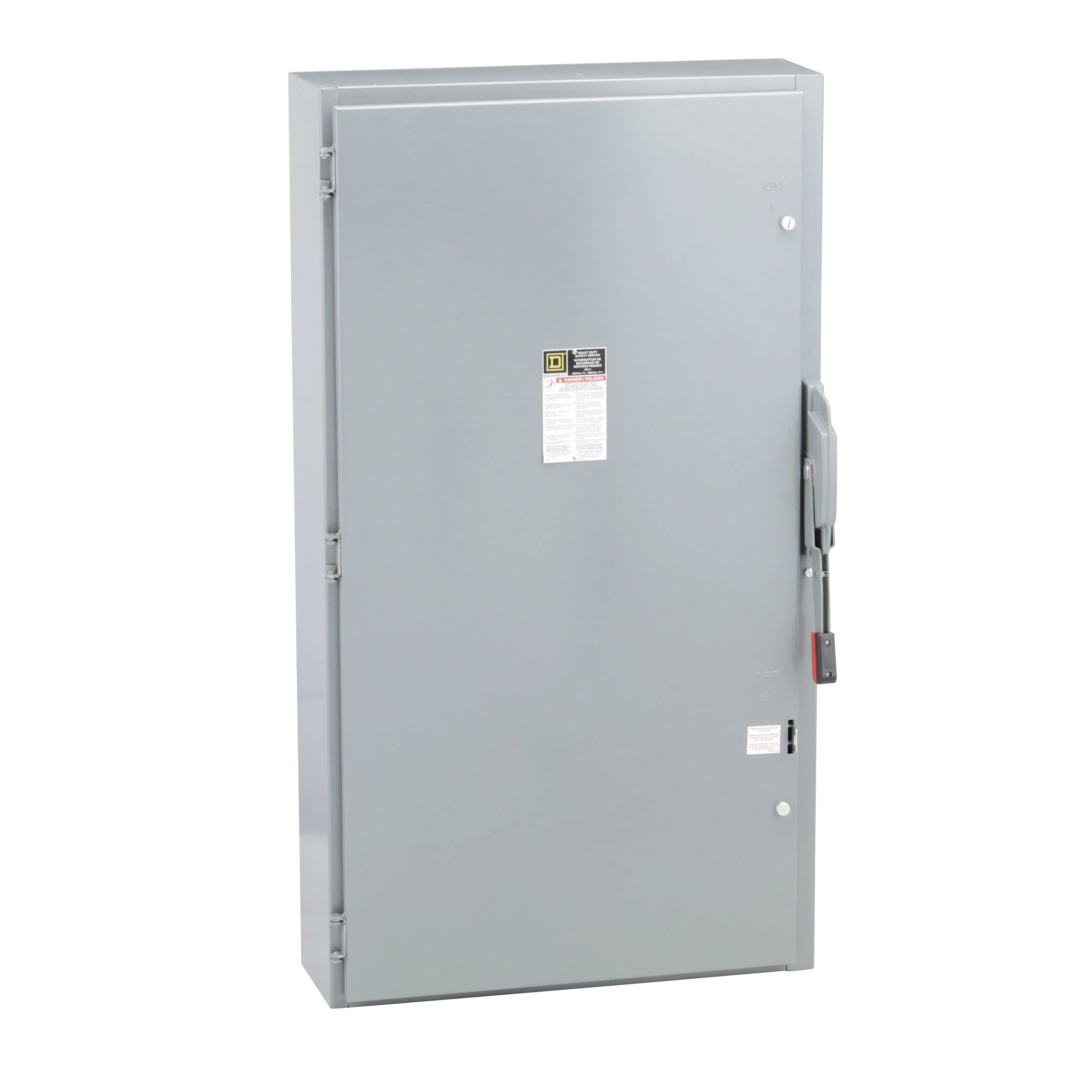 Interruptor de Seguridad Squere D 400A 3 Polos 600V Fusibles sin porta HU365 NEMA 1