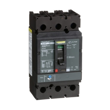 JDL36175 Interruptor termomagnético PowerPacT J, de 175A, 3 polos, 14kA a 600V, zapatas