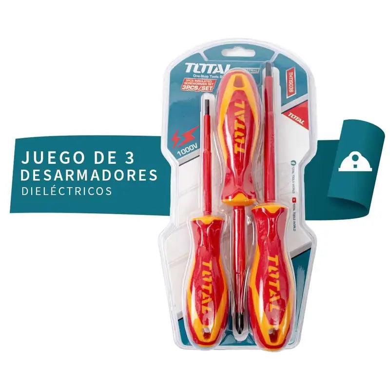 Juego de 3 desarmadores total dieléctricos