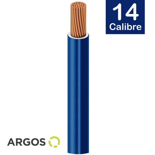 Cable Argos THW #14 Azul Caja con 100 mts