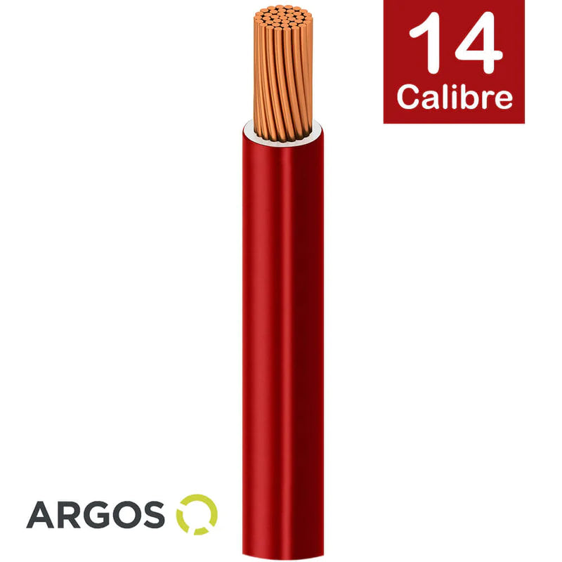 Cable Argos Thw #14 Rojo Caja con 100 mts