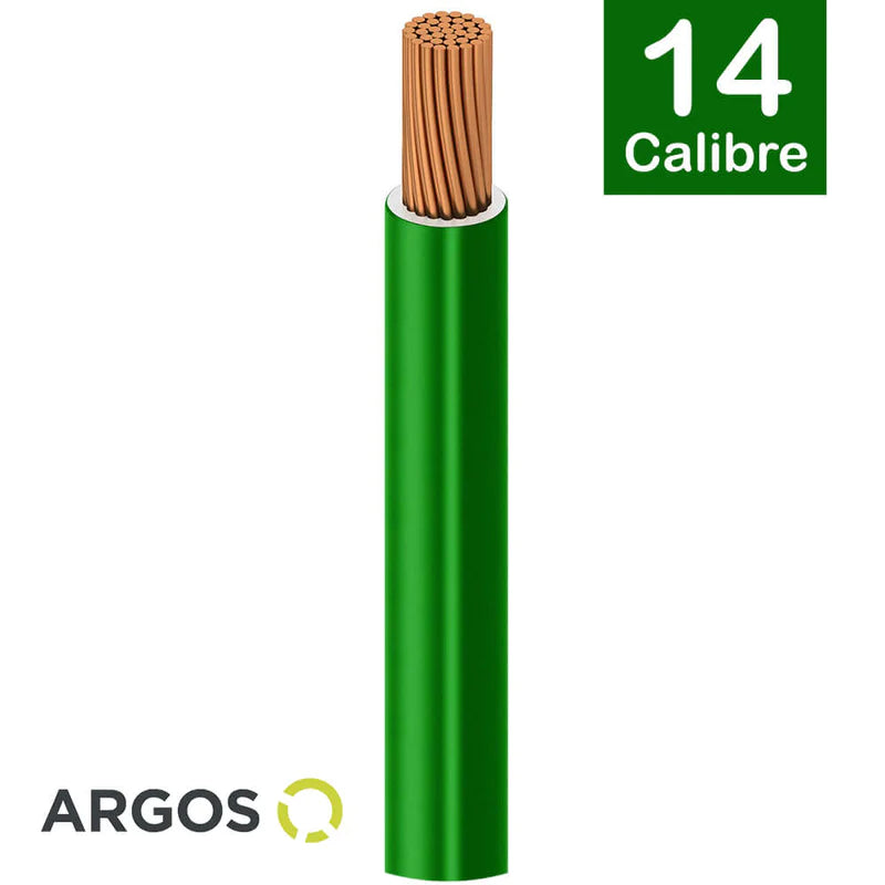 Cable Argos Thw #14 Verde Caja con 100 mts