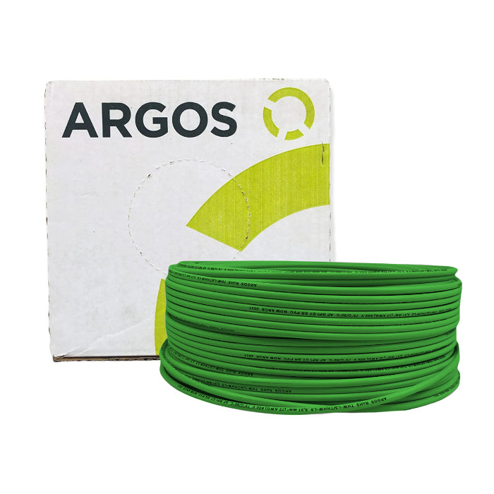 Cable Argos THW #4 Verde Caja con 100 mts