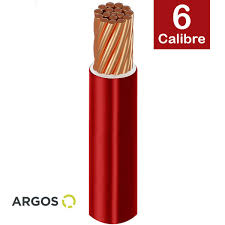 Cable Argos THW #6 Rojo Caja con 100 mts