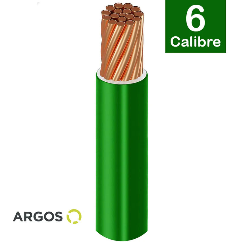 Cable Argos Thw #6 Verde Caja con 100 mts