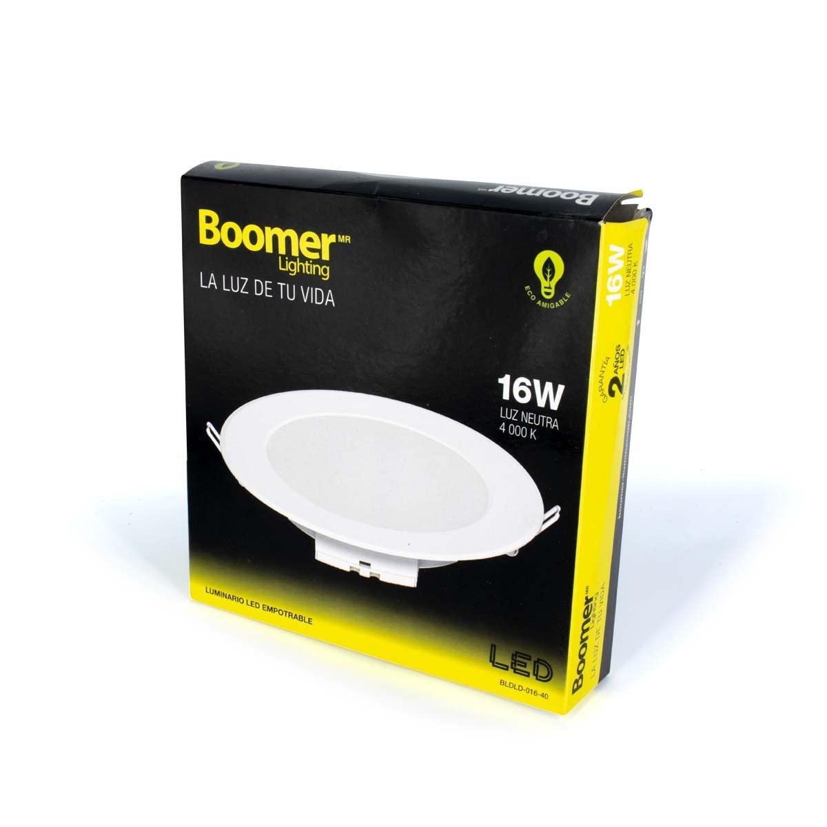 Lampara LED empotrable 16W Boomer