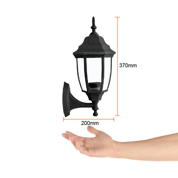 Lámpara de Pared Arbotante Tipo Farol Exterior, Potencia Máx. 60 W, Base E27