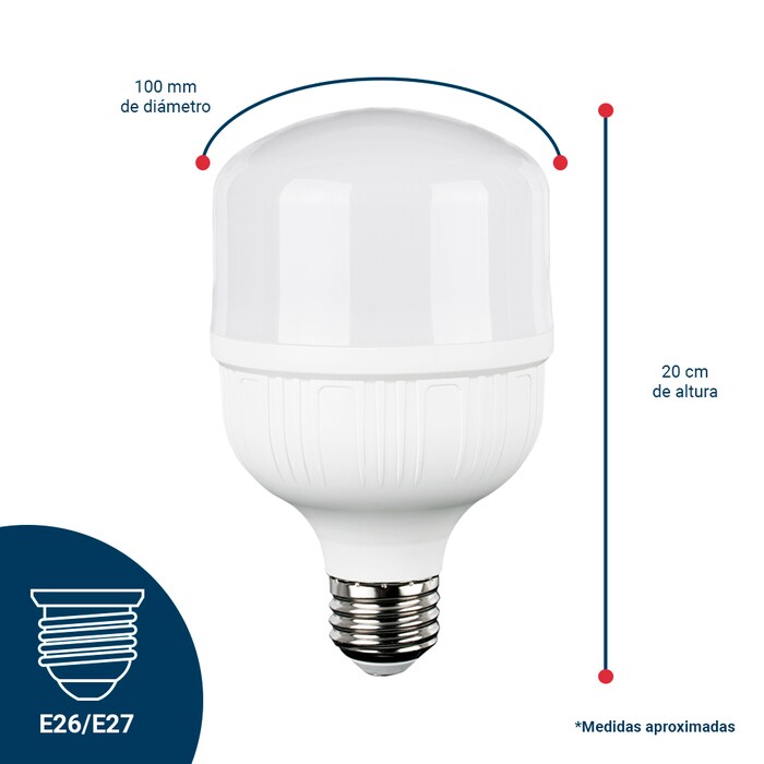 Foco Led Opalino Tipo Bulbo T 40W