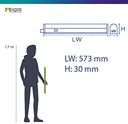 Minlight Lineal LED C/APAG 8W 90-260V