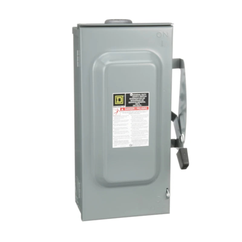 DU323RB Interruptor de seguridad sin porta fusibles Square D de 100A 3 polos 240V NEMA3R