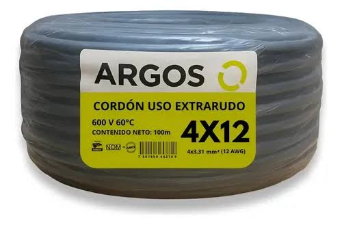 Cable Uso Rudo  4x12 ARGOS 100m
