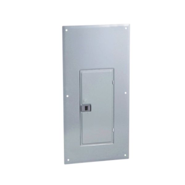 QOC30UF Frente para centro de carga monofásico o trifásico Square D de 30 espacios, empotrado, gris