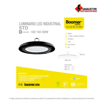 Luminario LED Industrial STD 100W 6500