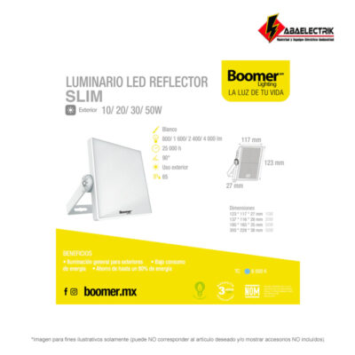 FL306 LUMINARIO LED REFLECTOR 30W 6500K